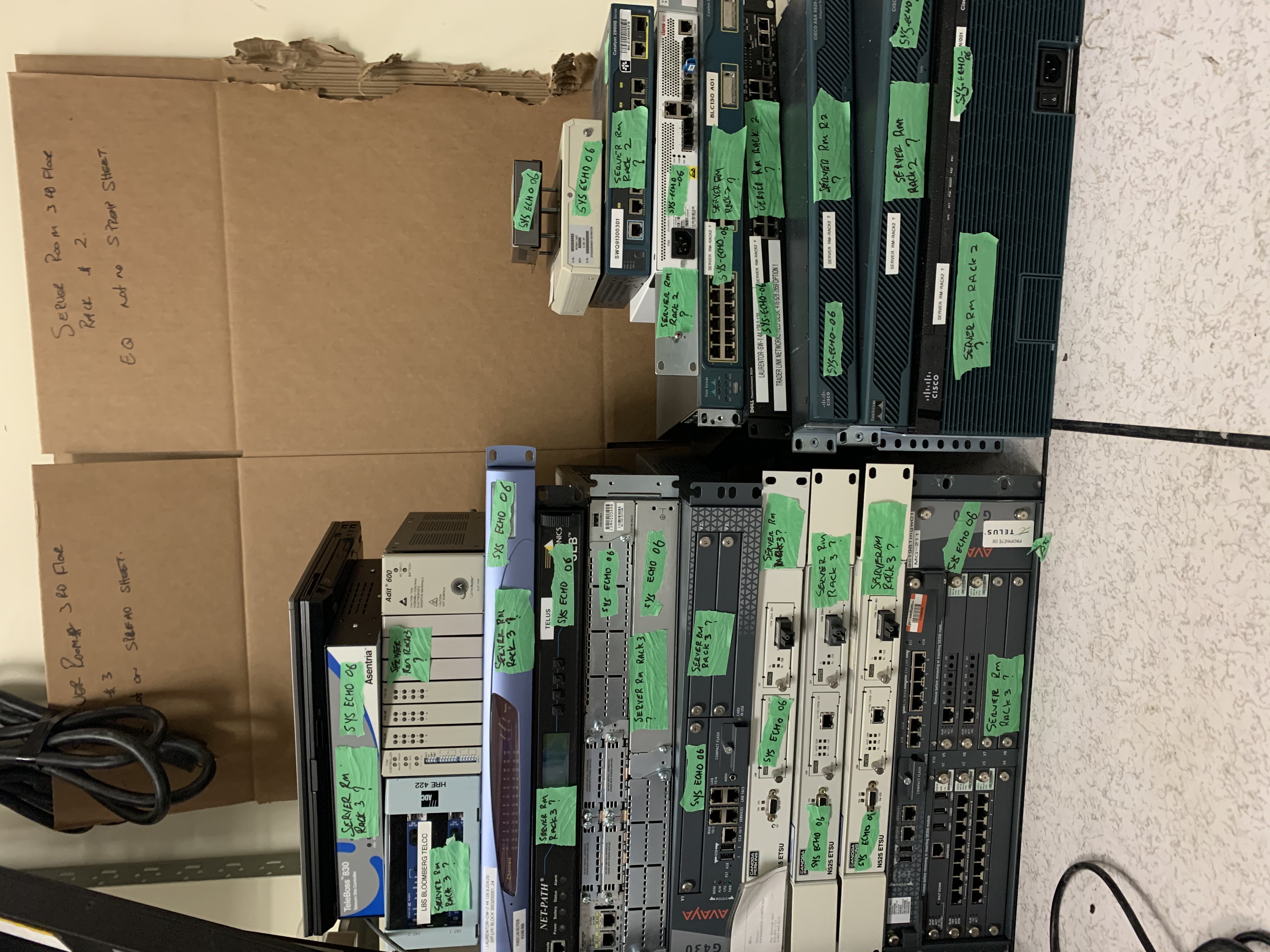 System and IT equipment relocations